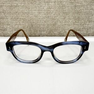 Anne Et Valentin Odyssee Eyeglasses Frames 1312 Blue Brown France 46-18-130